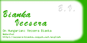 bianka vecsera business card